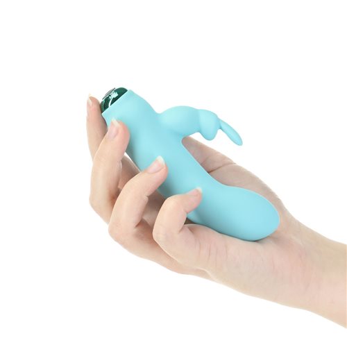 Power Alices Bunny 4in 10 Function Bullet Vibrator Teal