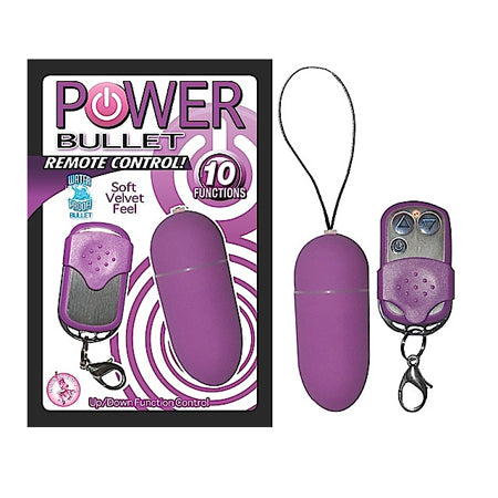 Power Bullet Vibrator With Remote Control - Purple