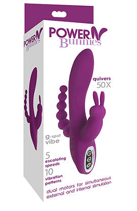 Power Bunnies Quivers 10x Rabbit Vibrator - Violet