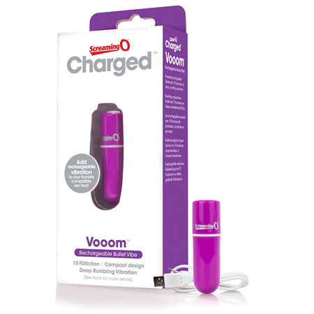 Powerful Screaming O Charged Vooom Bullet Vibrator - Purple