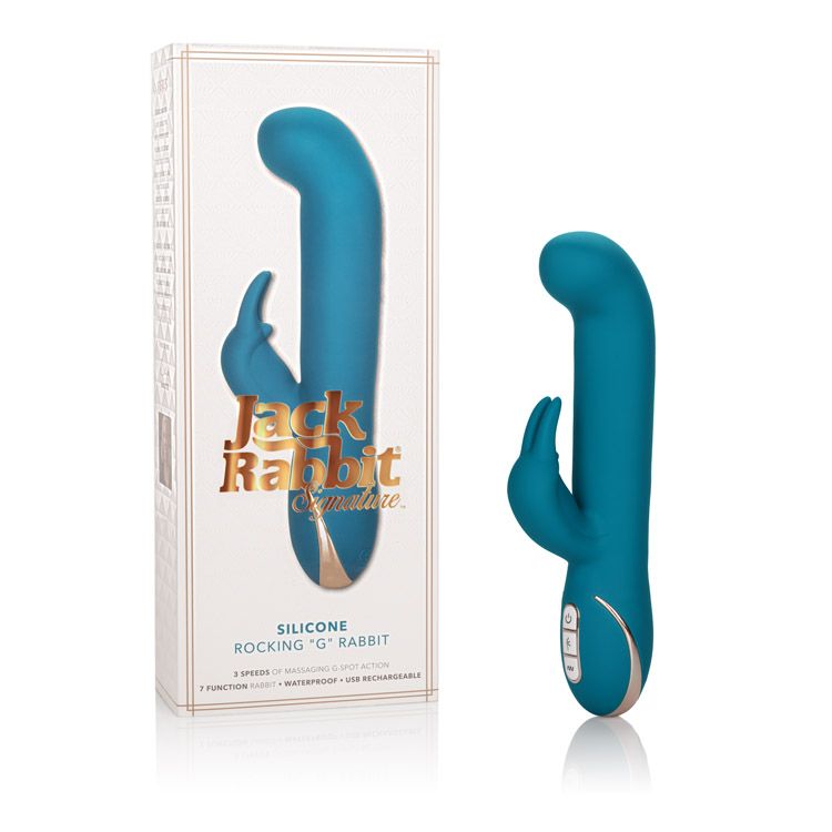 Premium Jack Rabbit Vibrator Silicone Rocking G Rabbit Vibrator