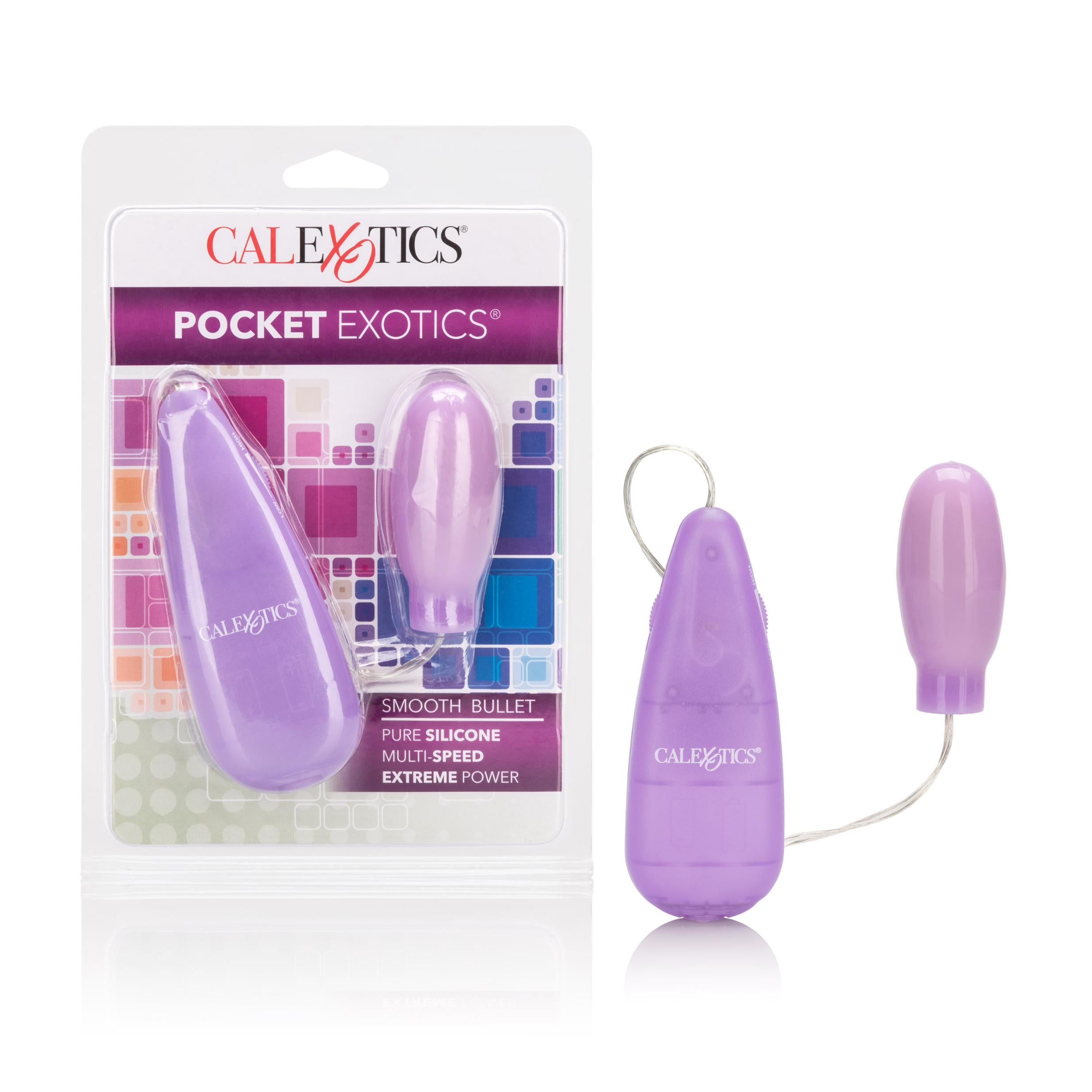 Premium Slimline Massagers Bullet Vibrator - Purple