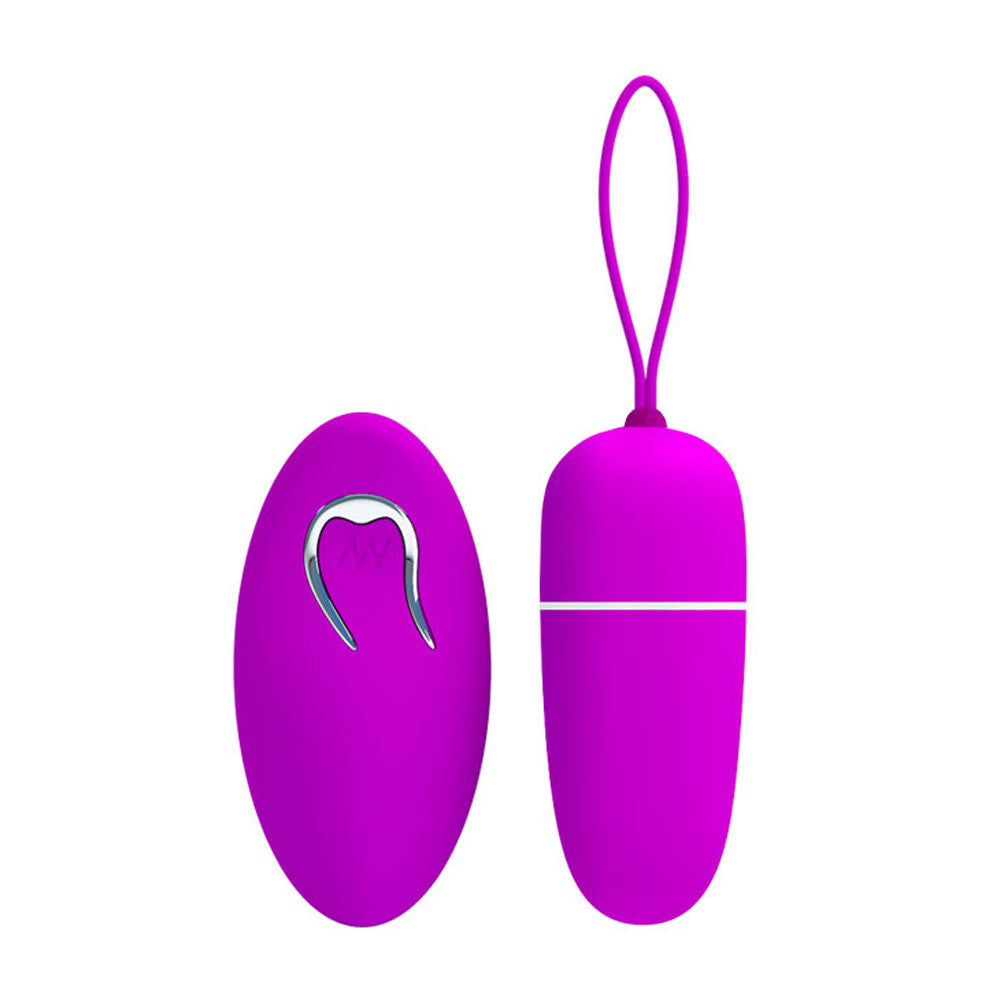 Pretty Love Bradley 12 Function Remote Egg Vibrator - Purple