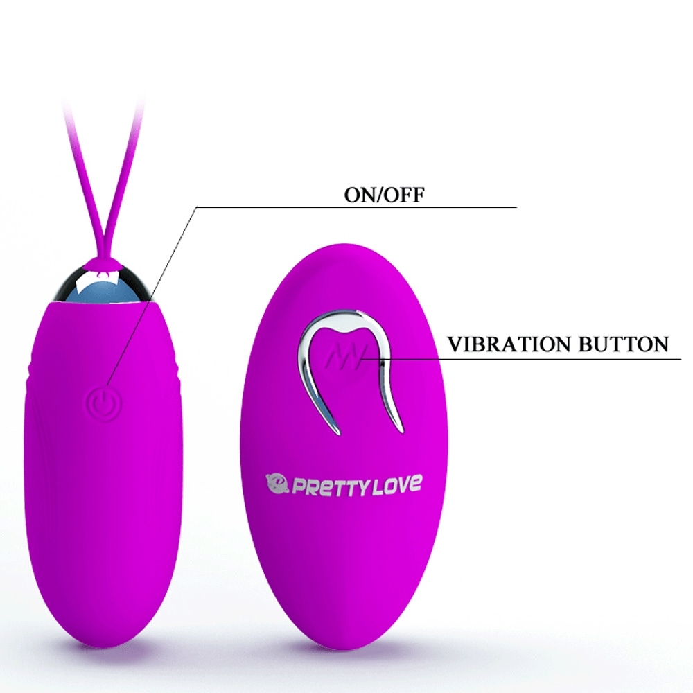 Pretty Love Jenny Remote Control Bullet Vibrator - Fuchsia