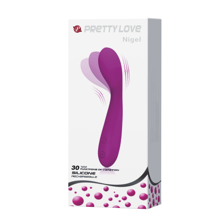 Pretty Love Nigel - 30 Function Vaginal and Clitoral Vibrator - Purple