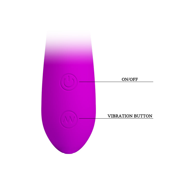 Pretty Love Nigel - 30 Function Vaginal and Clitoral Vibrator - Purple