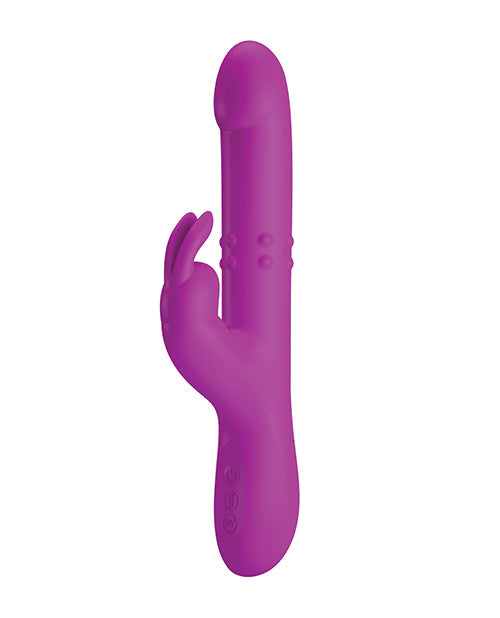 Pretty Love Reese Thrusting Rabbit Vibrator - Fuchsia