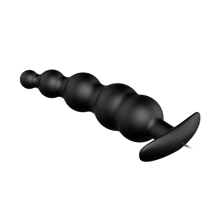 Pretty Love Vibrating Bead Butt Plug Black