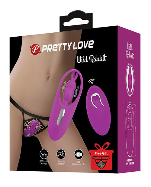 Pretty Love Wild Rabbit Panty Vibrator W/free Panty - Fuchsia