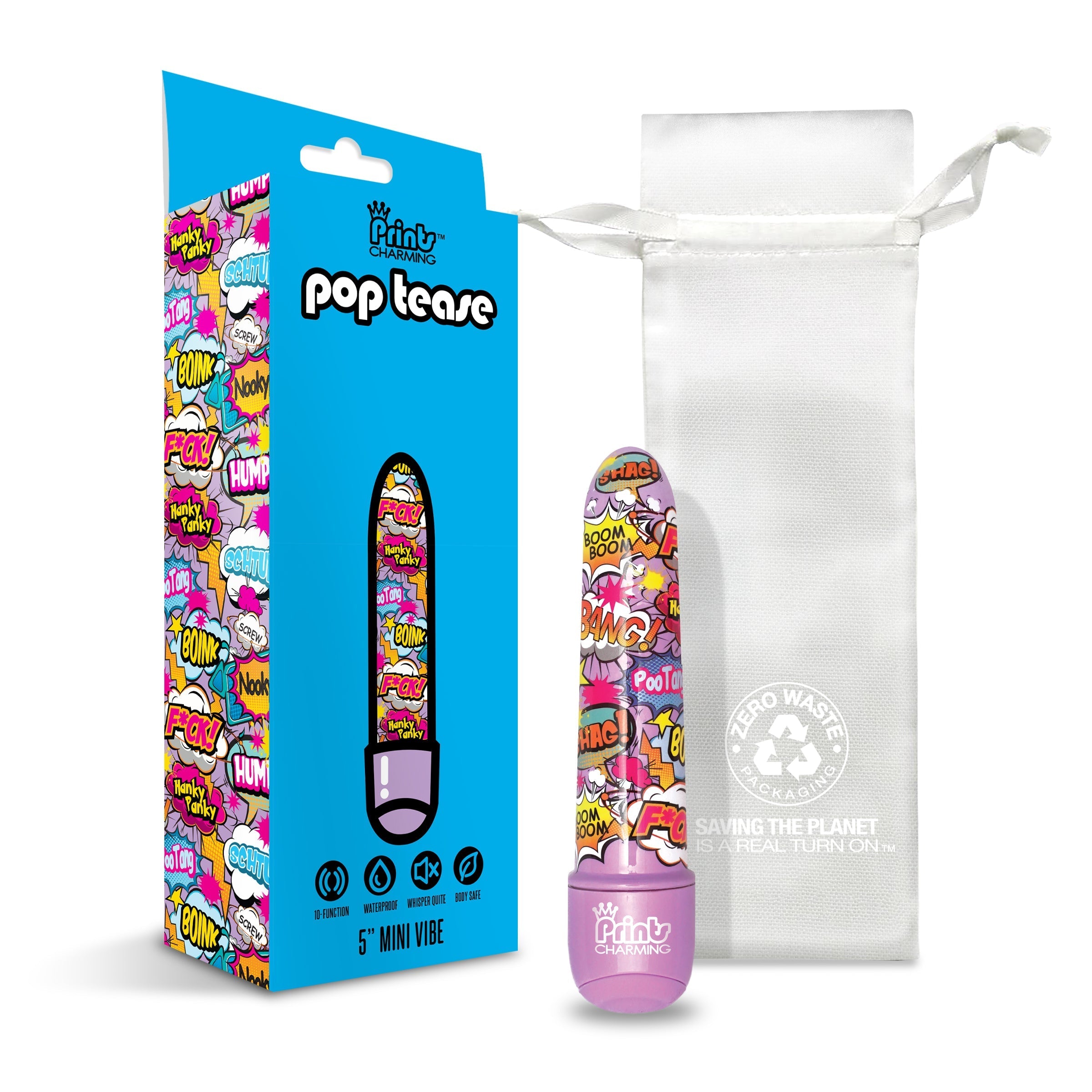 Prints Charming Pop Tease 5 Inch Mini Vibrator