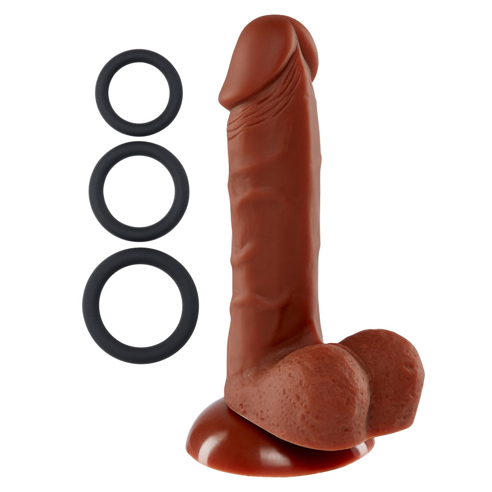 Pro Sensual Series 6 Inch Silicone Pro Odorless Dong - Tan