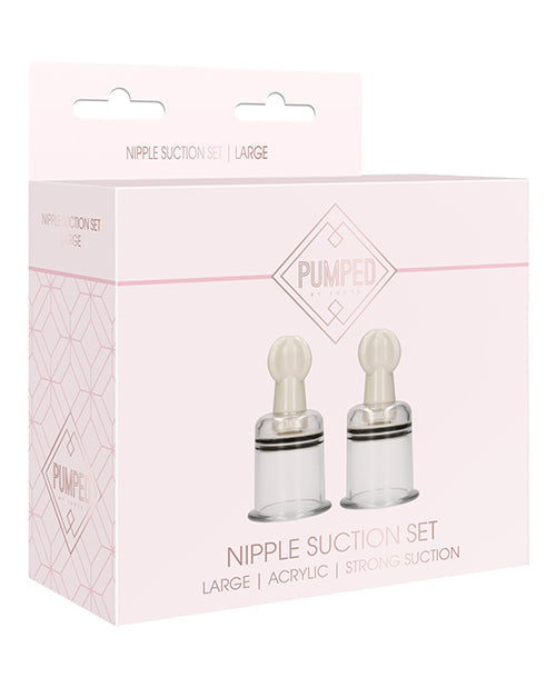 Pumped Nipple Suction Set Transparent Large Clear