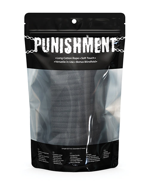 Punishment Bondage Rope - Black