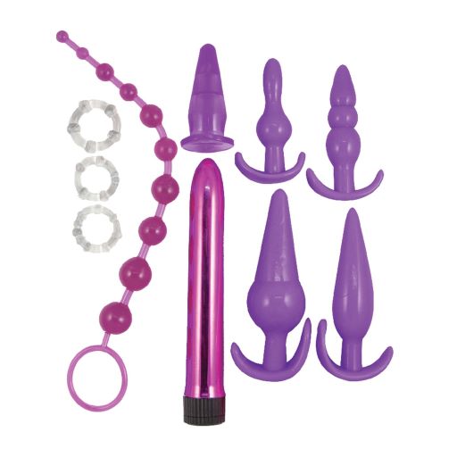Purple Elite Collection 10-pieces Unique Anal Play Kit