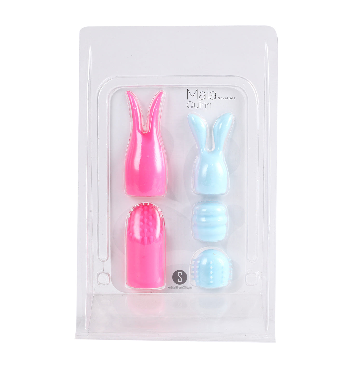 Quinn 5 Piece Silicone Attachments - Pink/blue