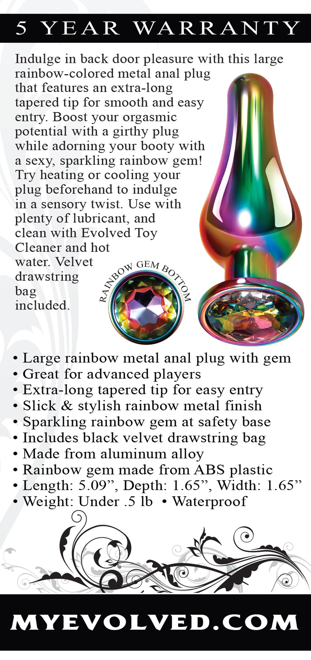 Rainbow Metal Plug