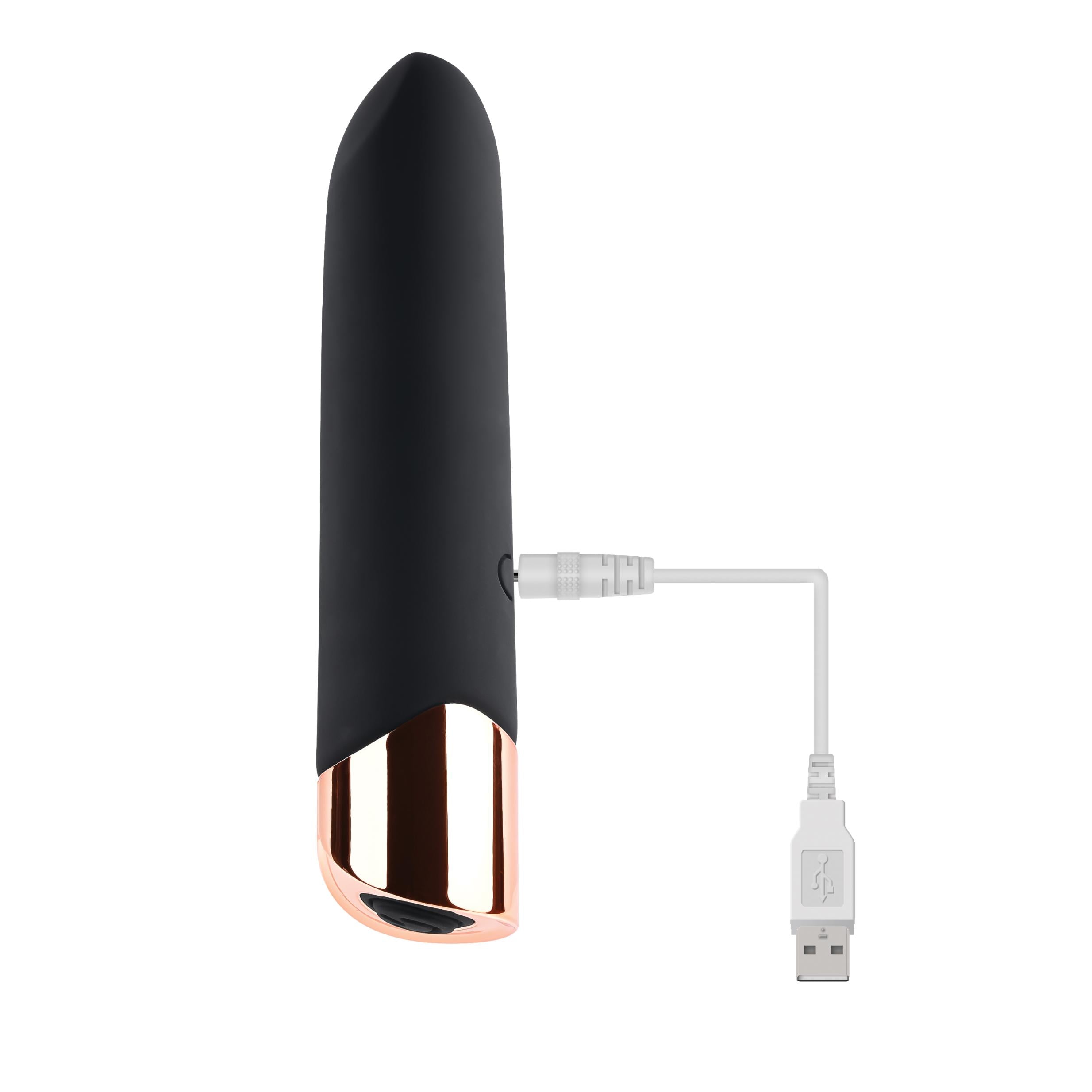 Ravish 10-Speed Silicone Bullet Precision Stimulation  Black