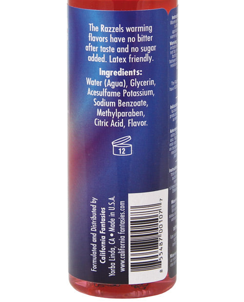 Razzels Warming Lubricant - Kissable Cherry - 4 Oz. Bottle