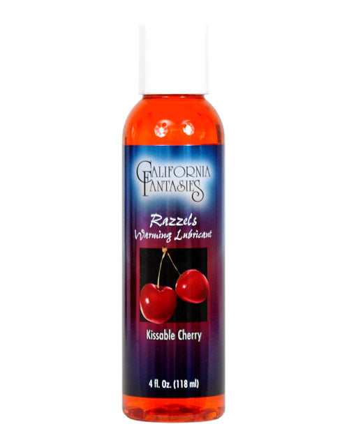 Razzels Warming Lubricant - Kissable Cherry - 4 Oz. Bottle Kissable Cherry / 4 Oz