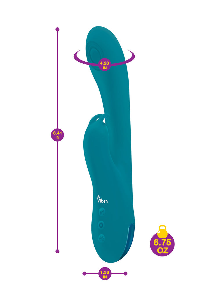 Razzle - Ocean - Rechargeable Thumping G-Spot Vibrator  Rabbit Vibrator