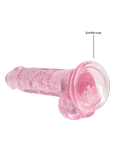 Real Cock 7in Realistic Dildo W/ Balls Pink