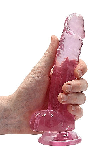 Real Cock 7in Realistic Dildo W/ Balls Pink