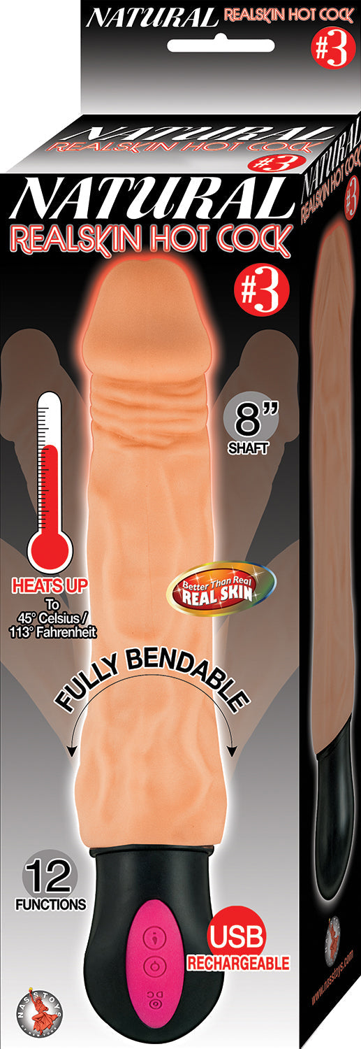 Realistic Bendable Vibrator - Nasstoys Flesh