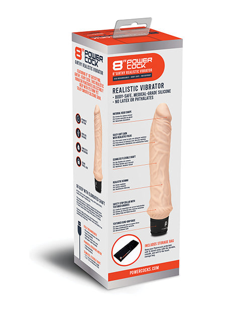 Realistic Girthy Vibrator - Powercocks by Electric