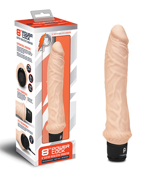 Realistic Girthy Vibrator - Powercocks by Electric Nude