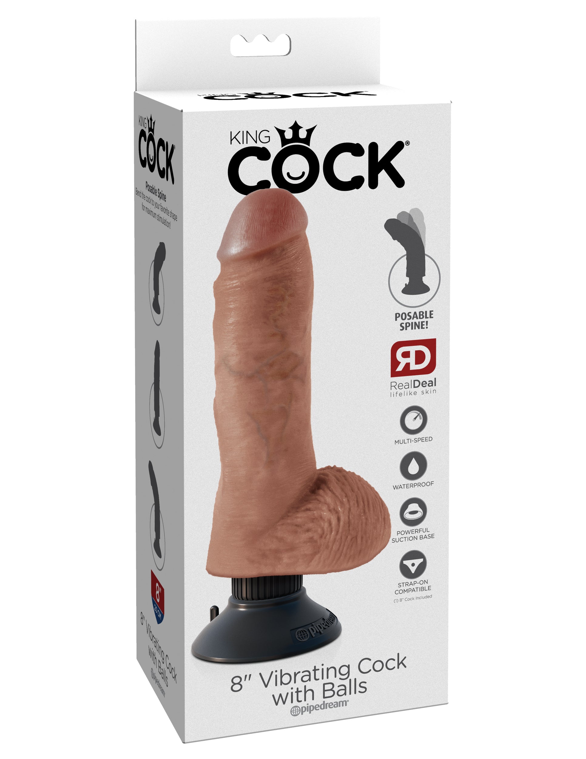 Realistic Vibrating Dildo - King Cock