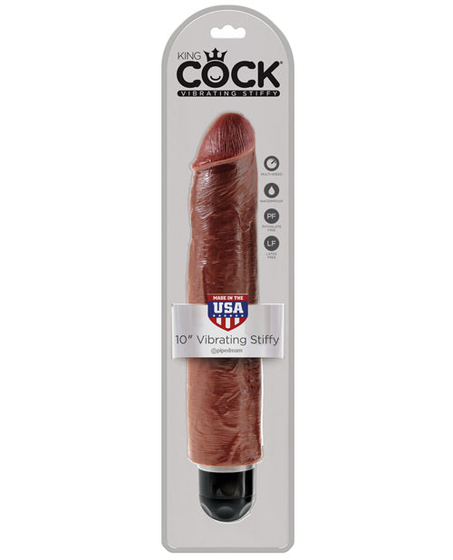 Realistic Vibrating Stiffy - King Cock by Pipedream Brown