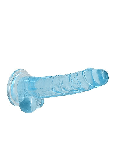 Realrock 7in Realistic Dildo W/ Balls Blue