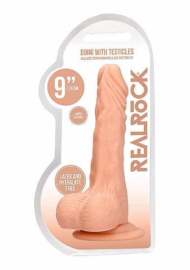 Realrock 9in Dong Flesh W/ Testicles