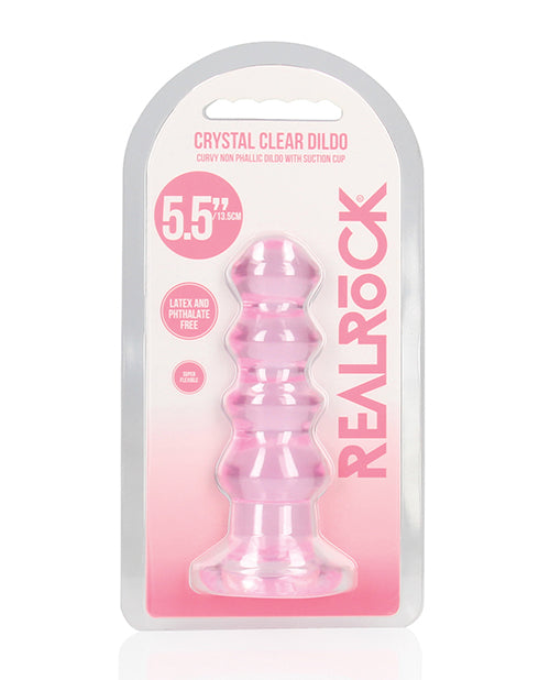 Realrock Curvy Dildo Or Butt Plug Turquoise Pink