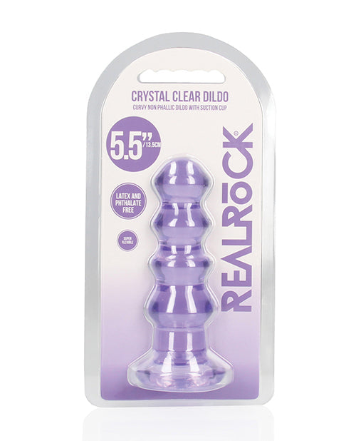 Realrock Curvy Dildo Or Butt Plug Turquoise Purple