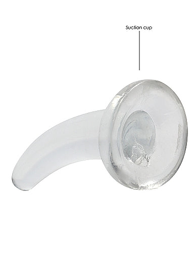 Realrock Non Realistic Dildo W Suction Cup 4.5in Transparent