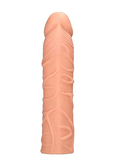 RealRock Realistic Veiny 7 in. Penis Sleeve Extender Beige