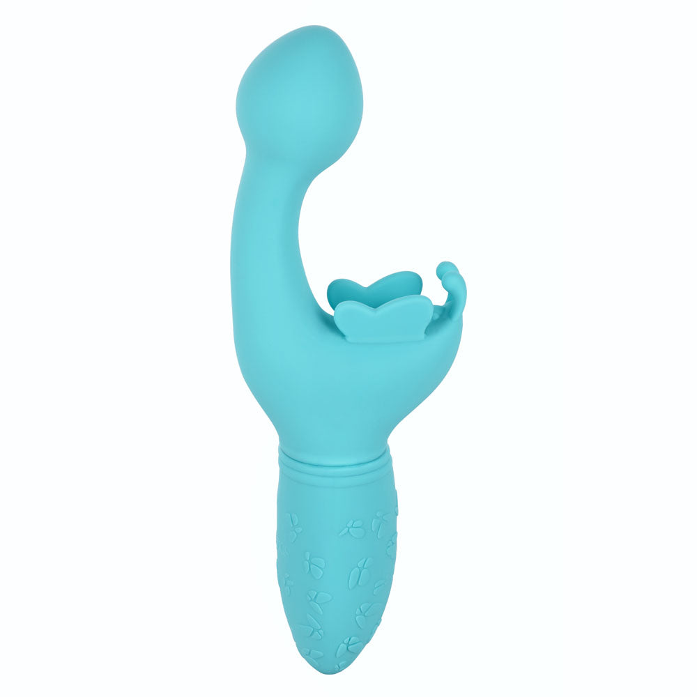 Rechargeable Butterfly Kiss Vibrator Blue