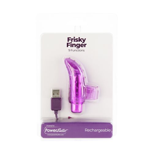 Rechargeable Frisky Finger Massager Purple Purple