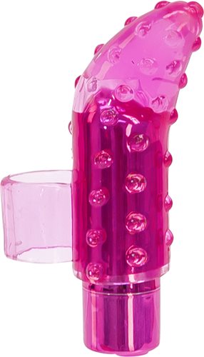 Rechargeable Frisky Finger Vibrator - BMS Pink