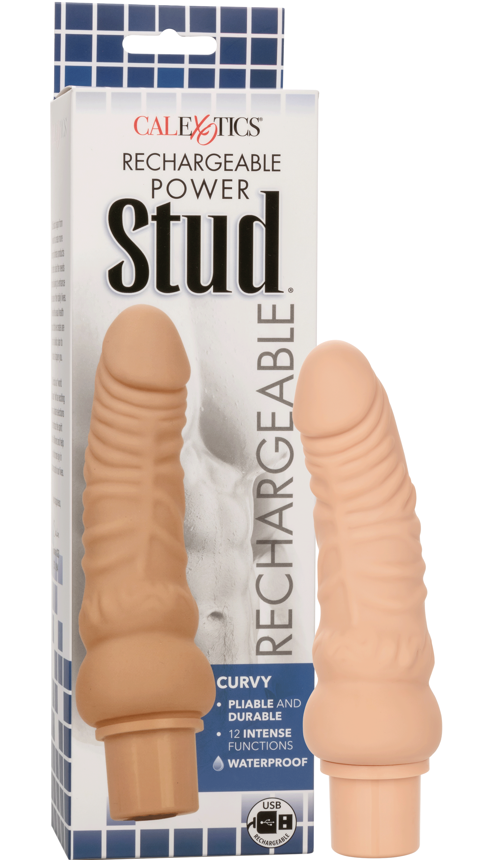 Rechargeable Power Stud Curvy Ivory