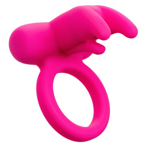 Rechargeable Triple Clitoral Flicker Ring in Silicone