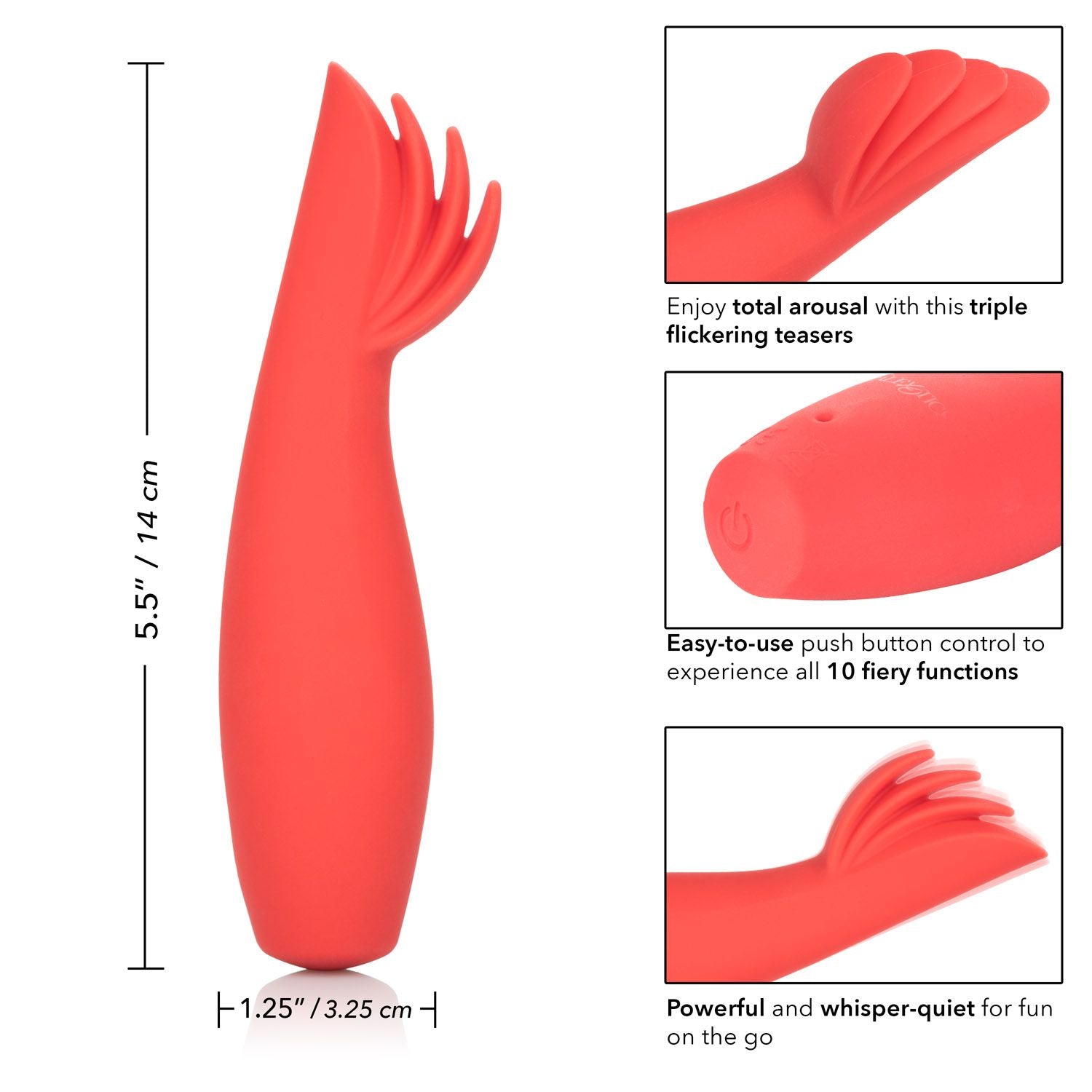 Red Hot Blaze Clitoral Flickering Massager