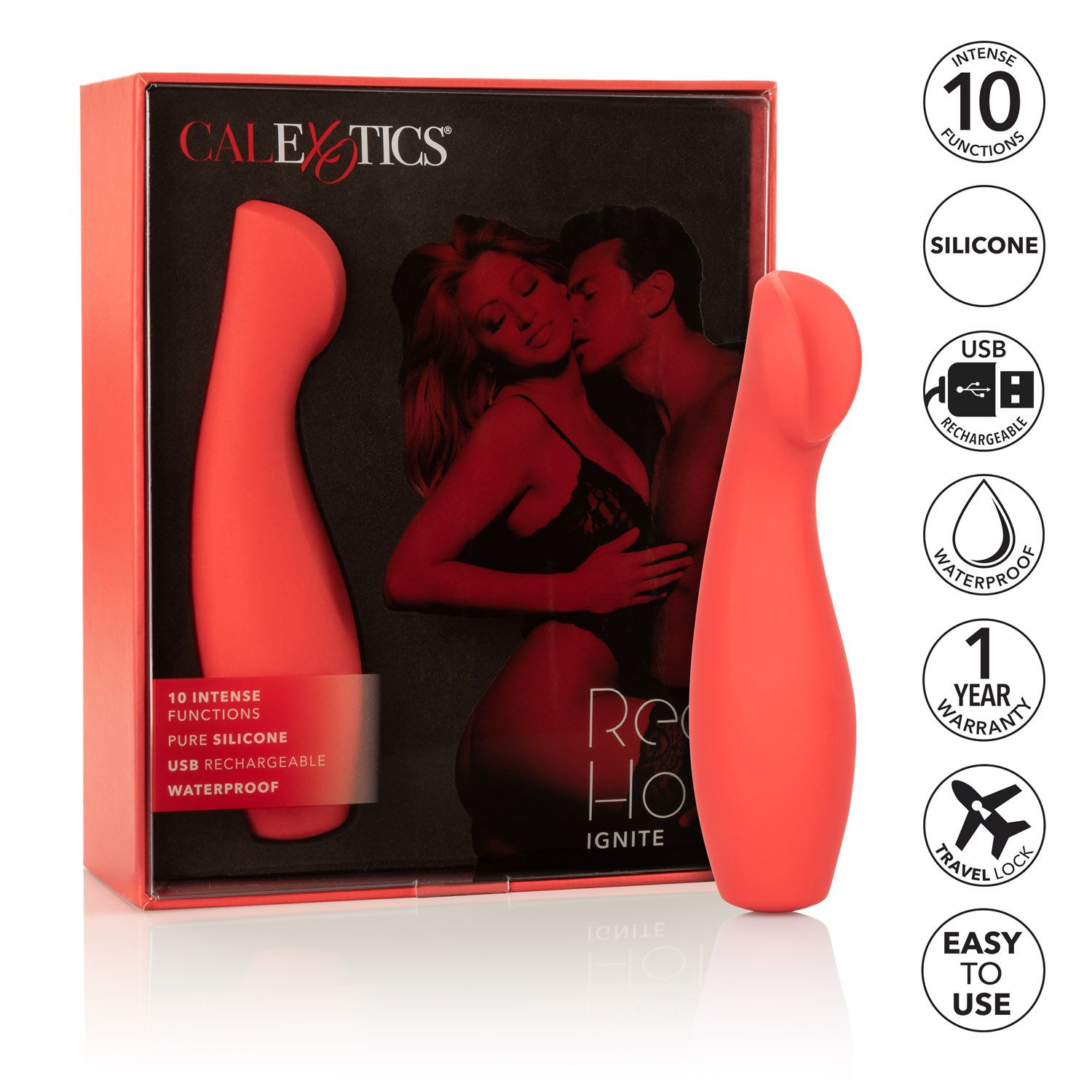 Red Hot Ignite Clitoral Flickering Massager