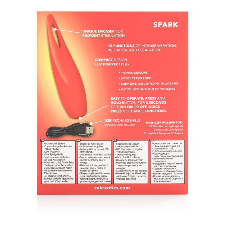 Red Hot Spark Clitoral Encaser Massager