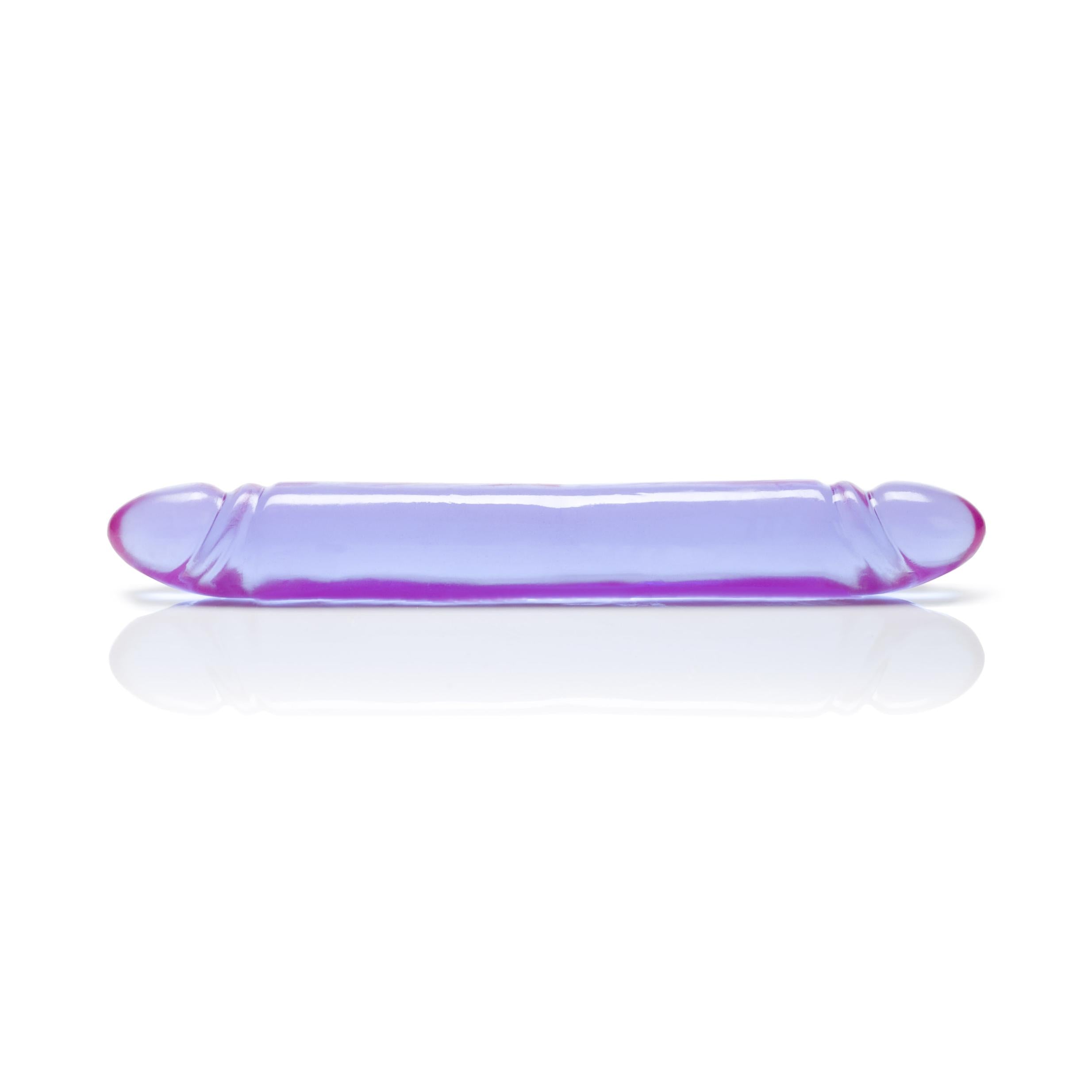 Reflective Gel Smooth Double Dong - Purple