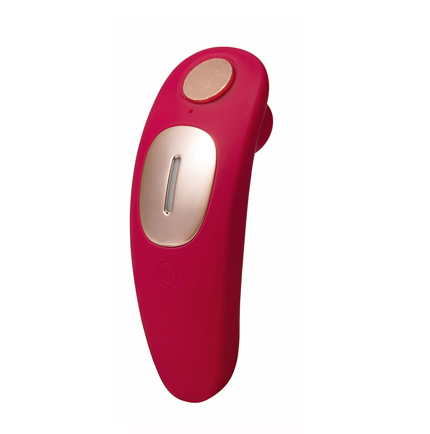 Remi 15-Function Rechargeable Remote Control   Suction Panty Vibrator - Red