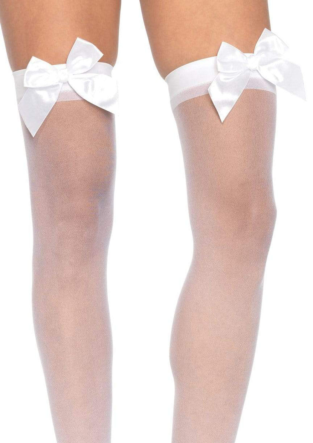 Rene Rofe Sheer Thigh High White