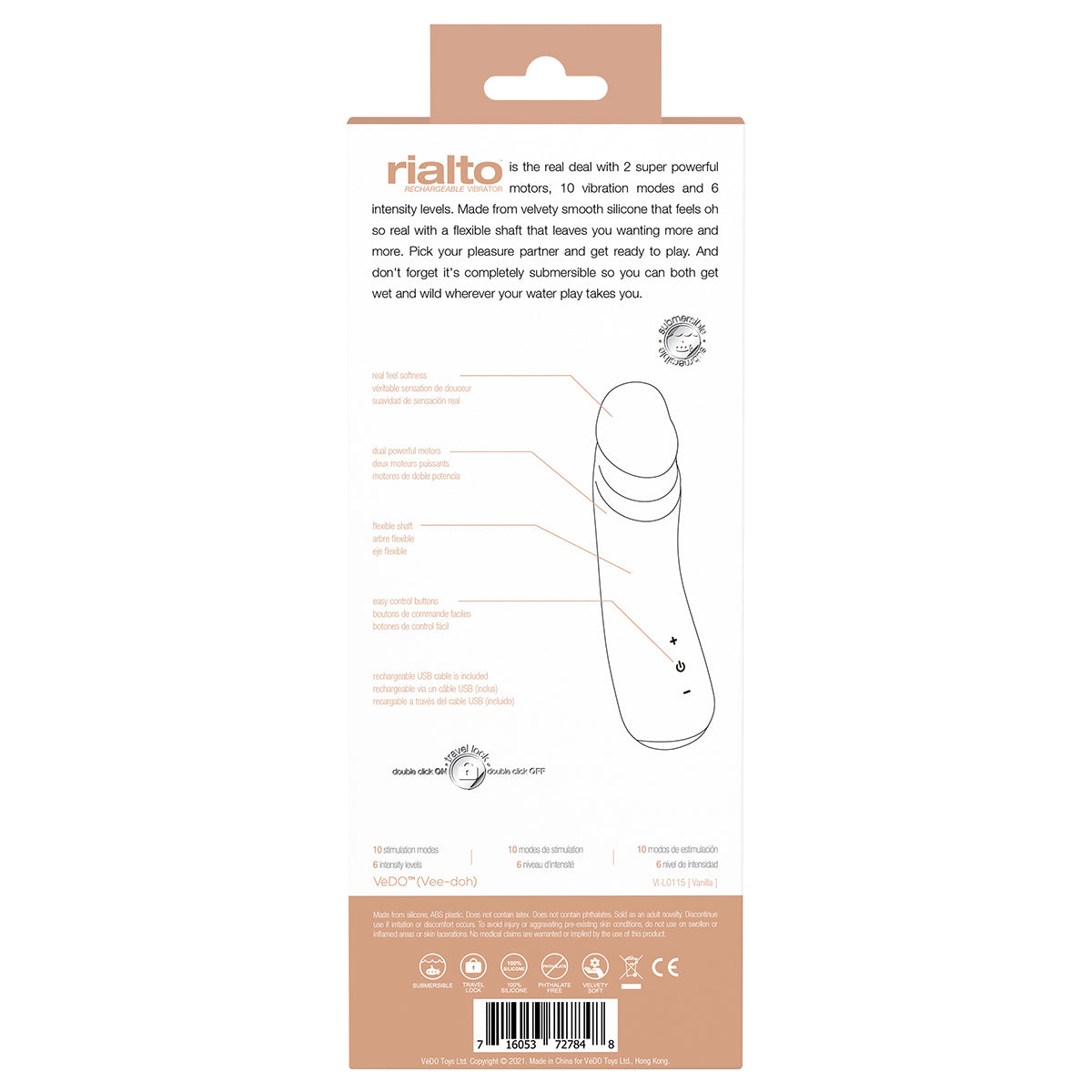 Rialto Rechargeable Vibrator