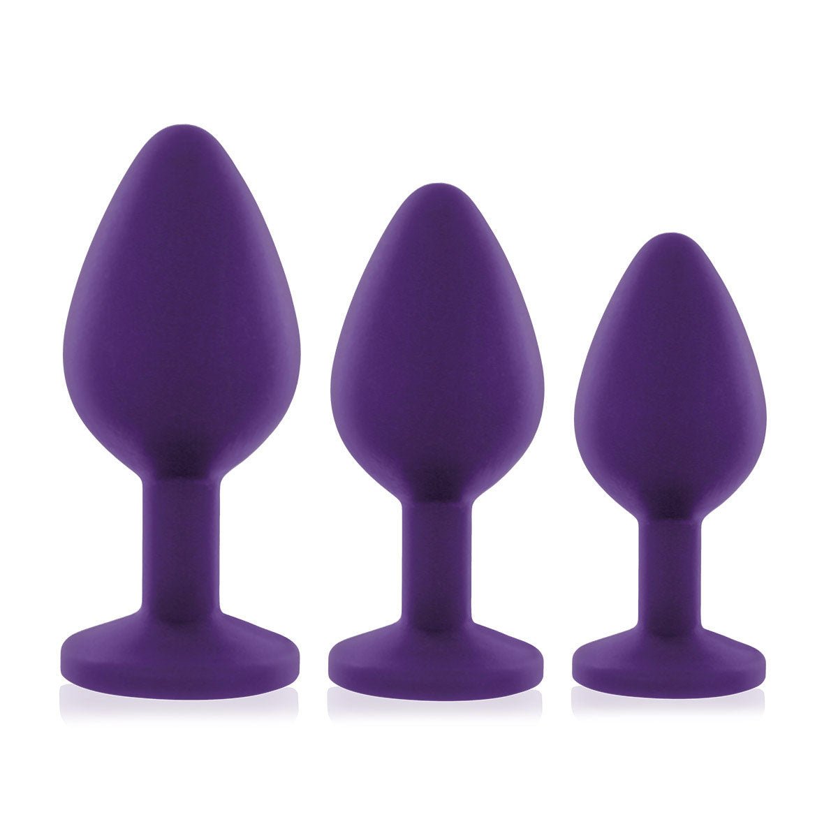 Rianne S. Booty Plug Set 3-Pack - Purple